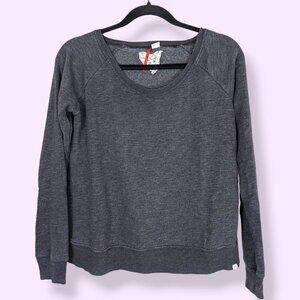 Element Grey Scoop Neck Sweater